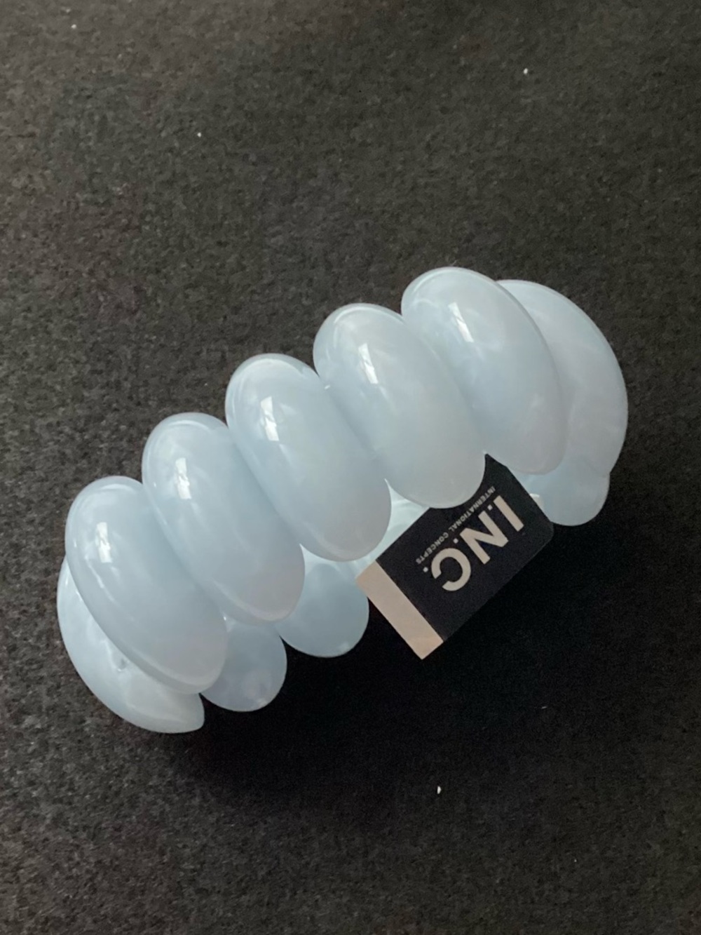 I.N.C. International Concepts Light Blue Chunky Plastic Shell Stretch Bracelet - Picture 2 of 7